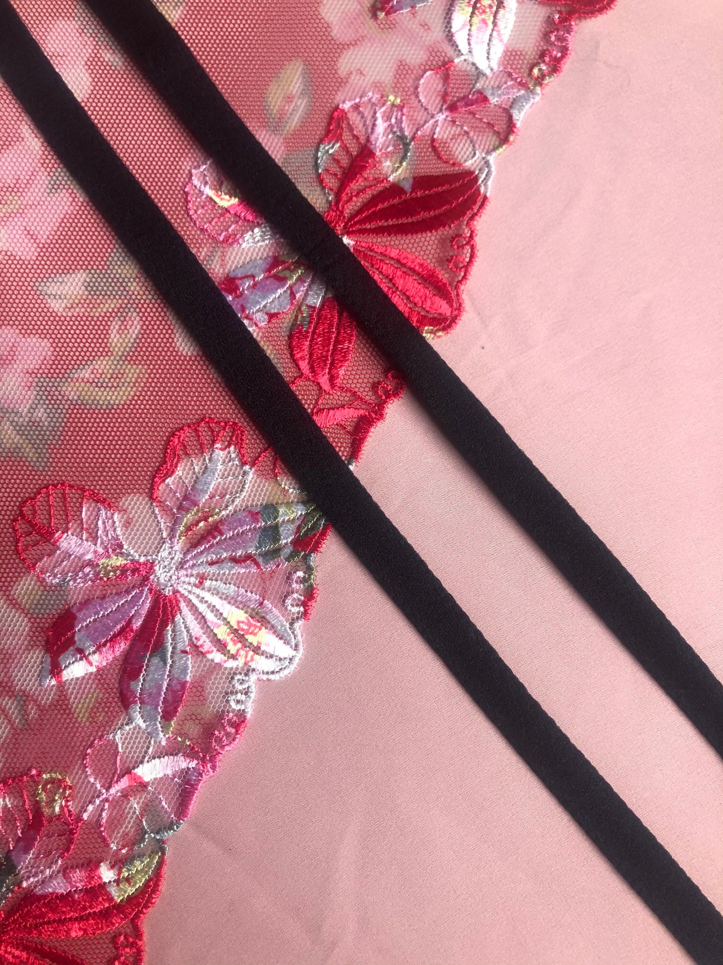 Black Wire Casing 10mm (3/8”) Plush Back Channelling Underwire Casing for Bra Making Bramaking Lingerie