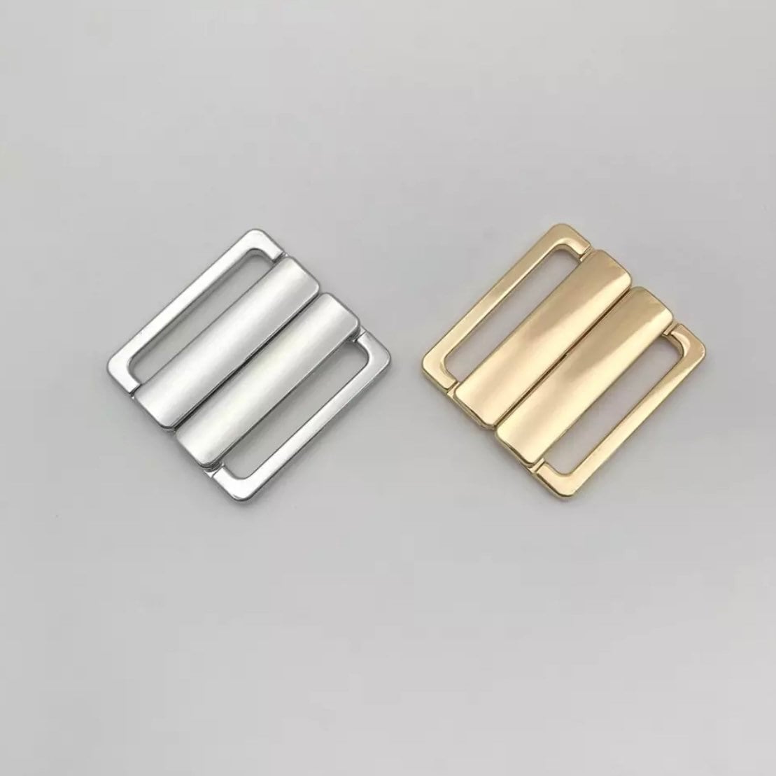 20mm (13/16”) Metal Bikini Clasps Bra Front Closures for Bra Making and Swimwear Bramaking Clips Clickers Front Fasteners