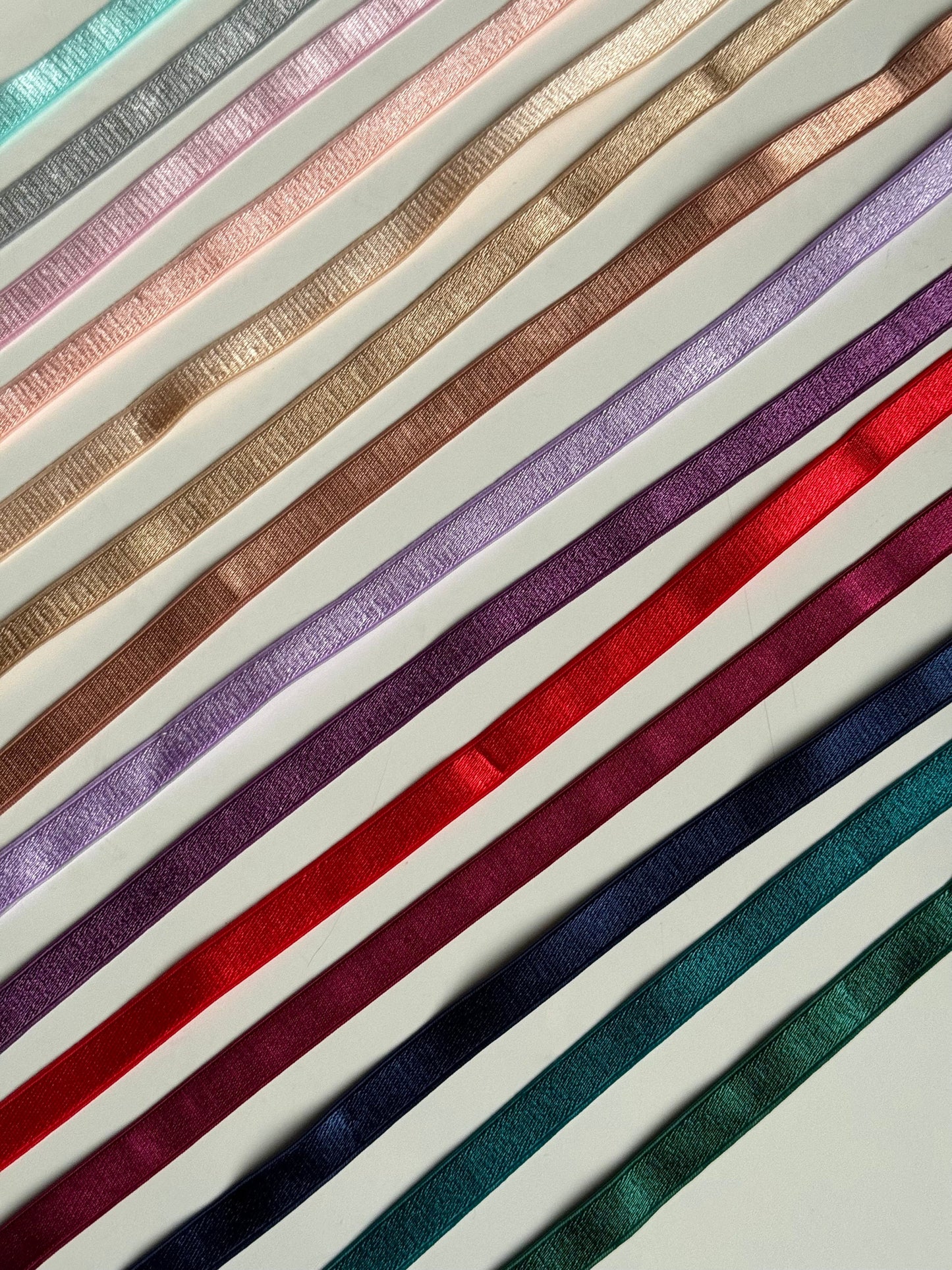 10mm (3/8”) Strap Elastic Satin Face Plush Back Strapping for Bra Making Bramaking Lingerie