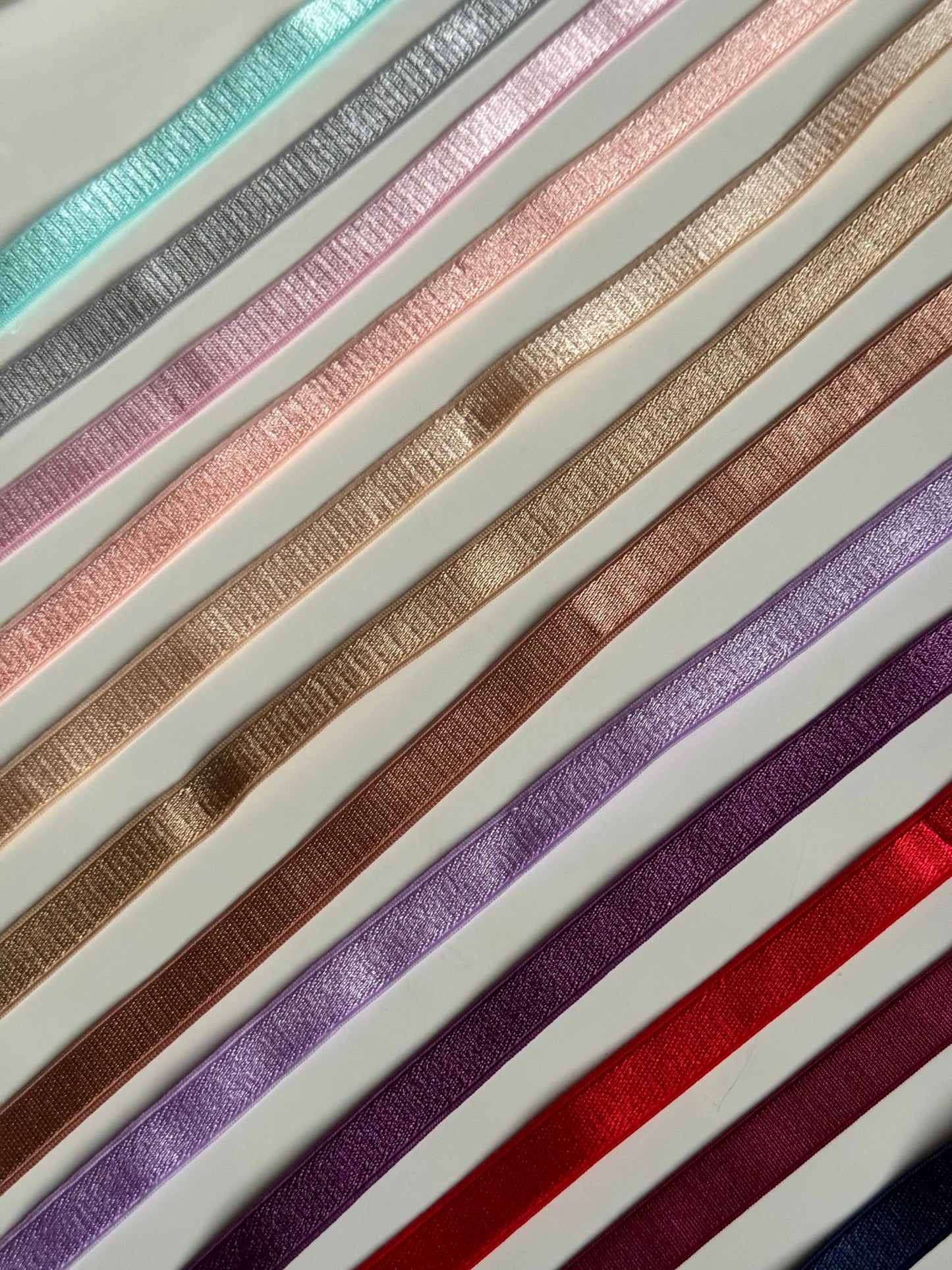 10mm (3/8”) Strap Elastic Satin Face Plush Back Strapping for Bra Making Bramaking Lingerie