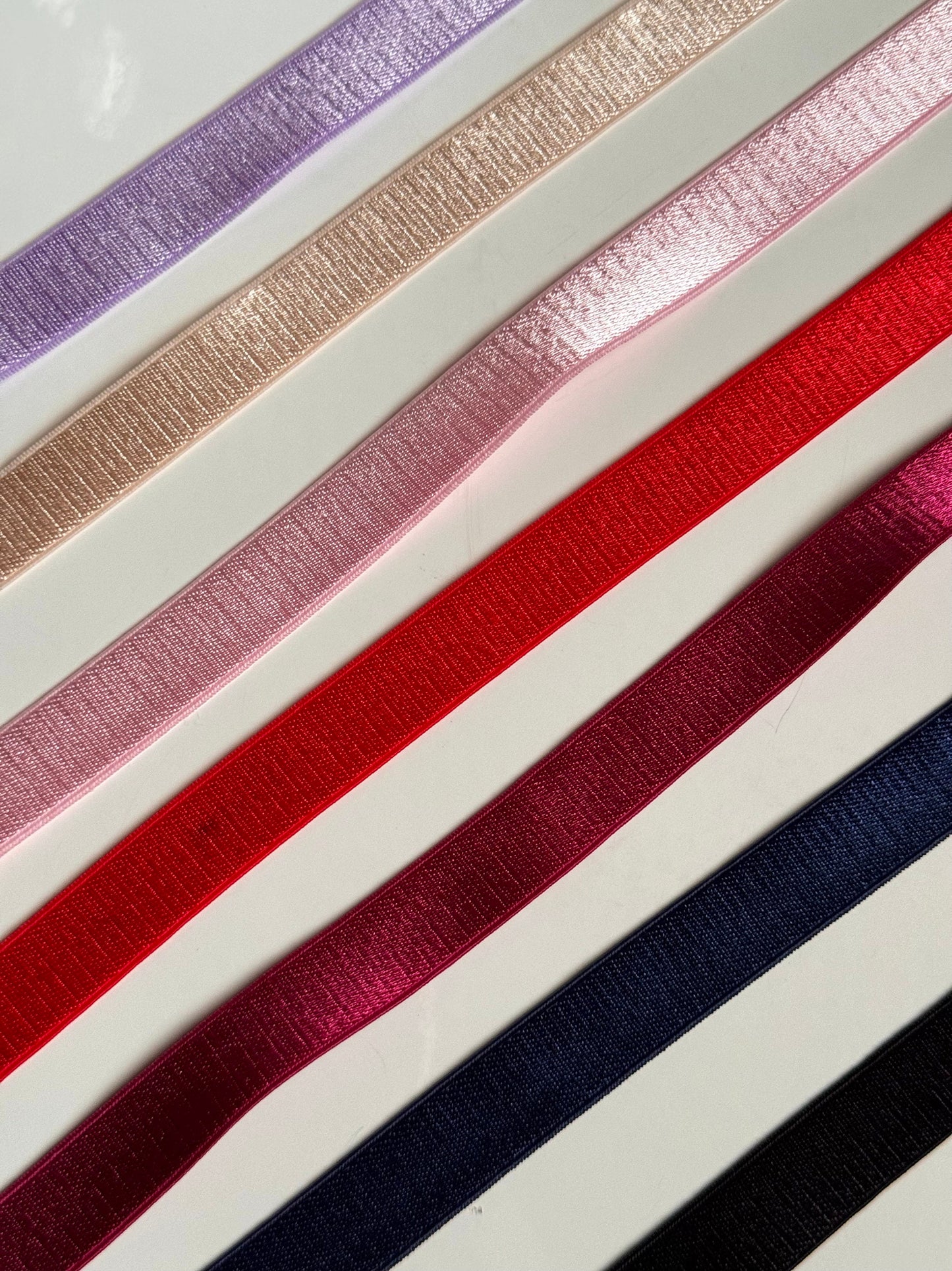 15mm (5/8”) Strap Elastic Satin Face Plush Back Strapping for Bra Making Bramaking Lingerie