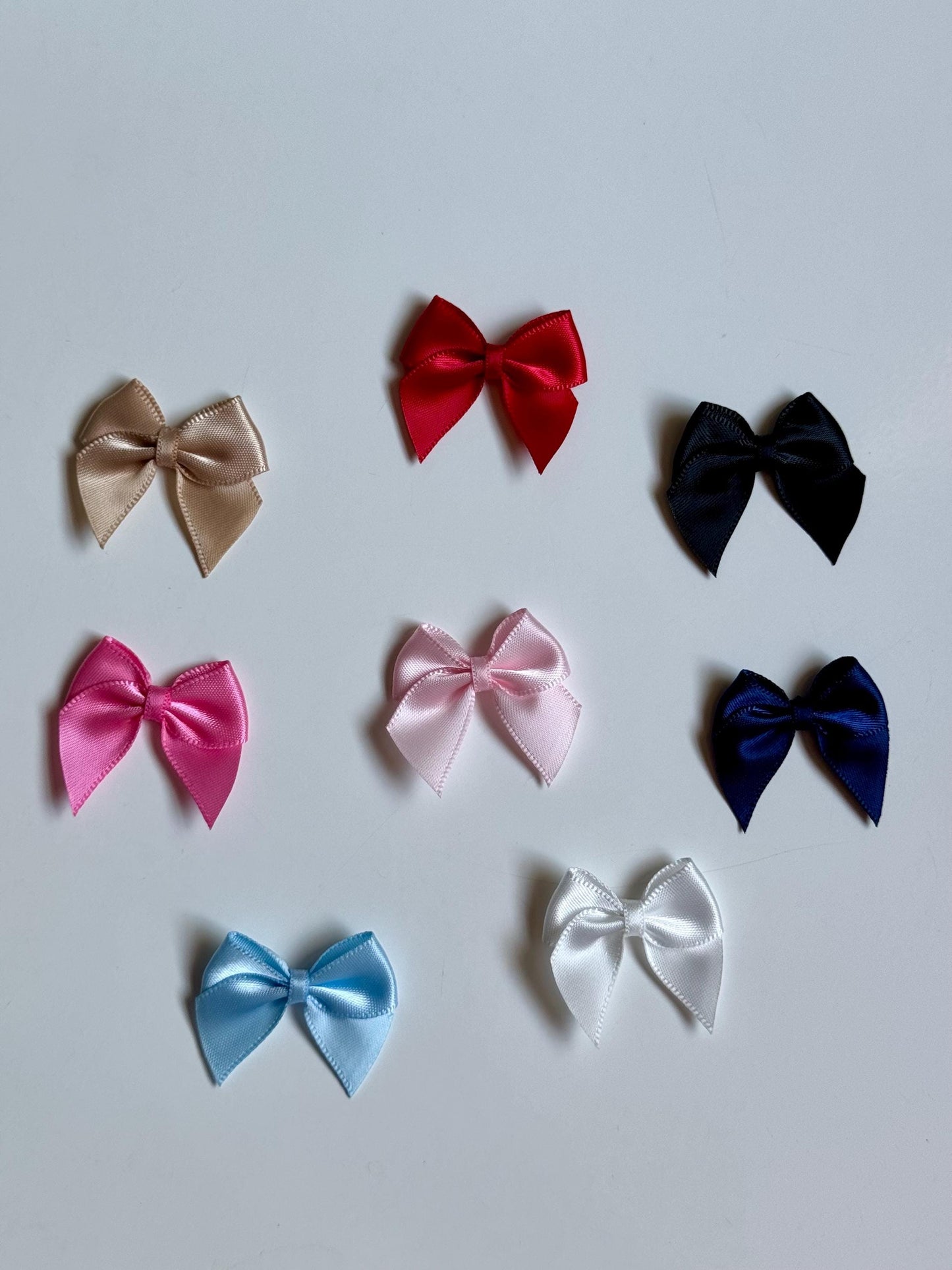 Satin Ribbon Bows Embellishment for Lingerie Bra Making Accessories Wedding Decoration Bridal Baby Clothes Cards Dolls Scrapbook