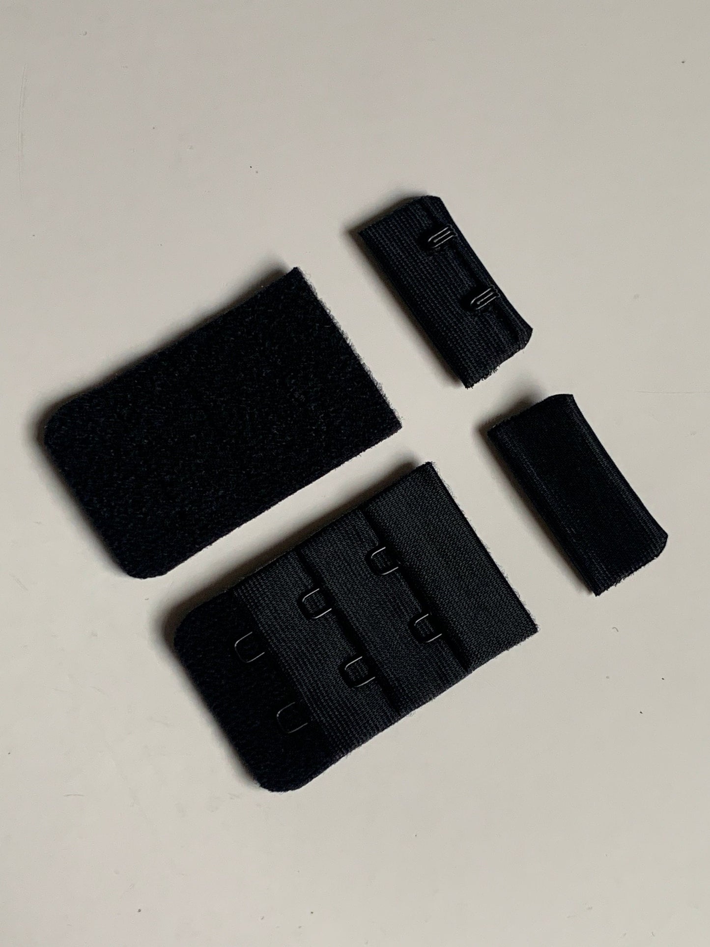 Black Hook & Eye Closures (3x2, 3x3, 3x4) for Bra Making Lingerie Bramaking Fasteners