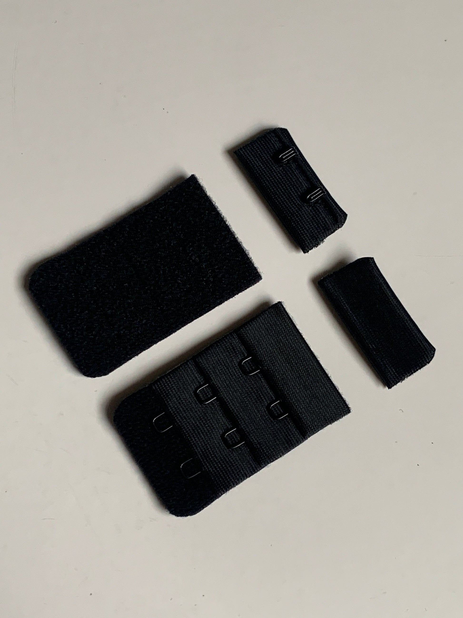 Black Hook & Eye Closures (3x2, 3x3, 3x4) for Bra Making Lingerie Bramaking Fasteners