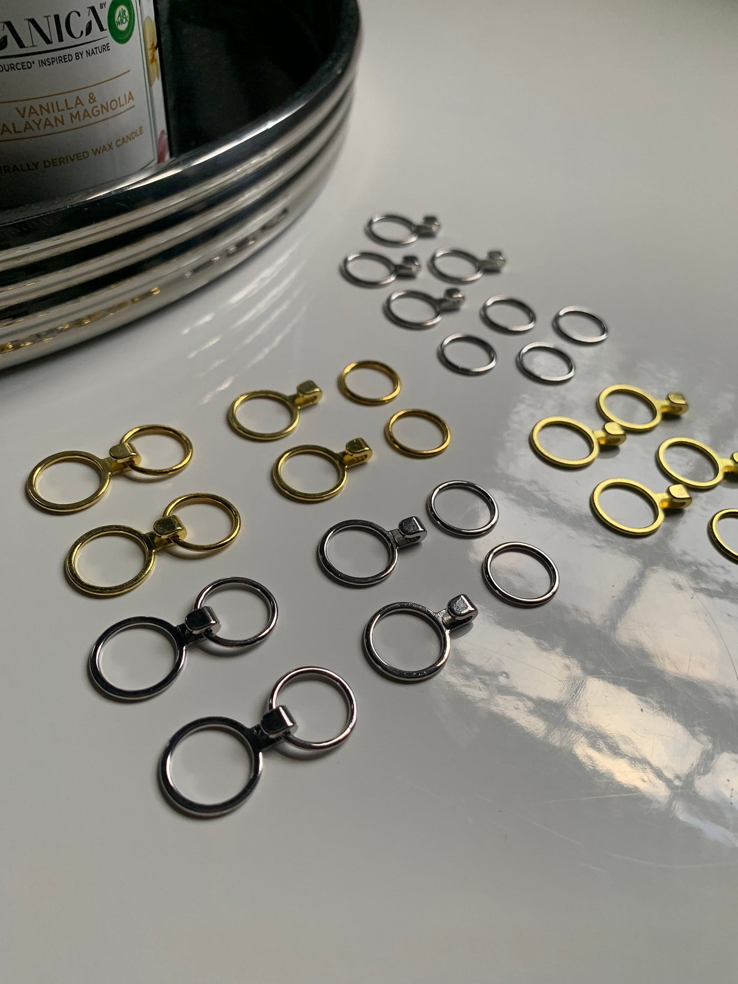 12mm (1/2”) J-Rings Gold or Silver Metal Bra Rings for Racer Back Bra Making and Swimwear Bramaking