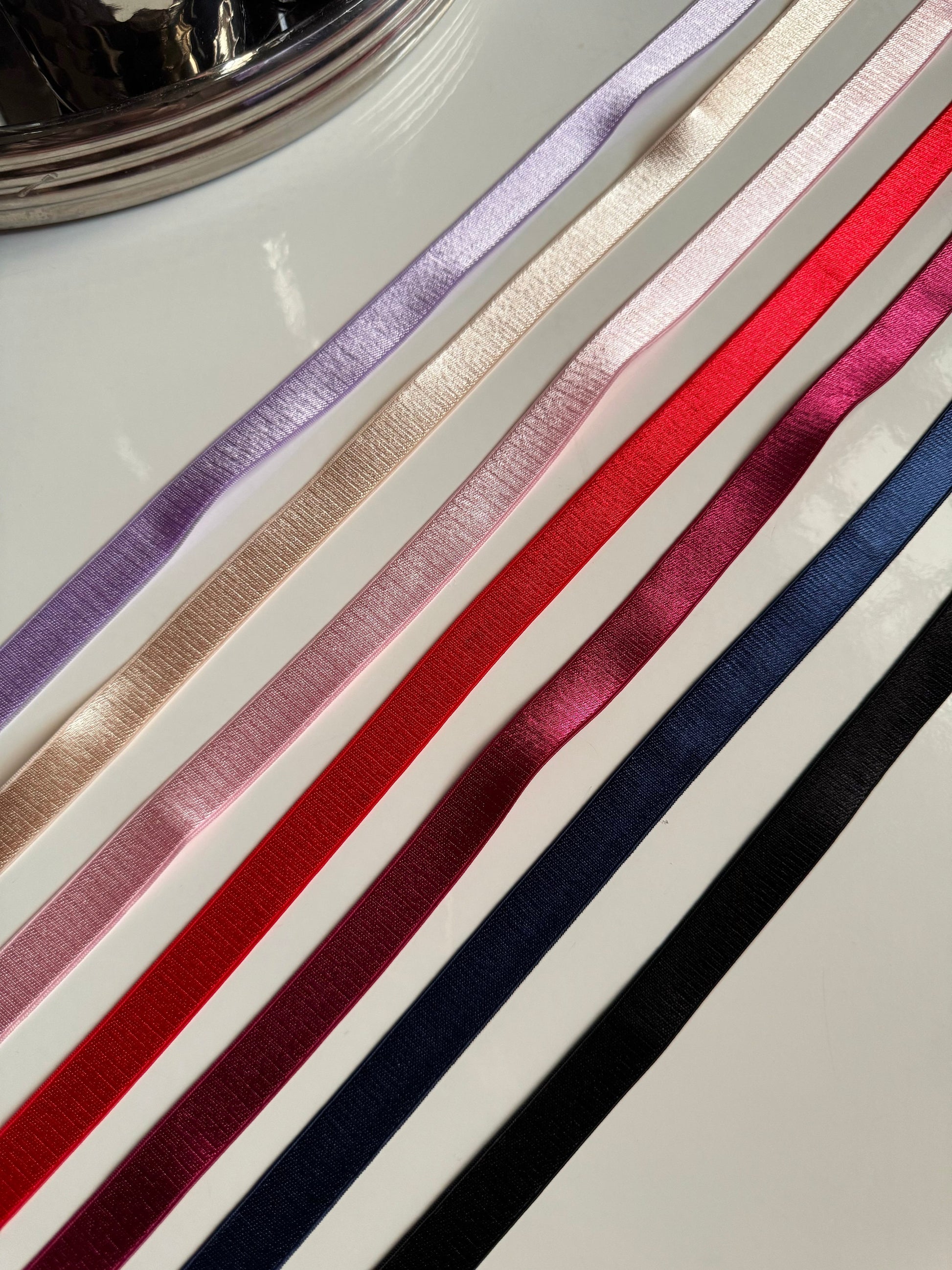 15mm (5/8”) Strap Elastic Satin Face Plush Back Strapping for Bra Making Bramaking Lingerie