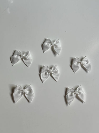 Grosgrain Ribbon Small Bows Embellishment for Lingerie Bra Making Accessories Wedding Decoration Bridal Baby Clothes Cards Dolls Scrapbook