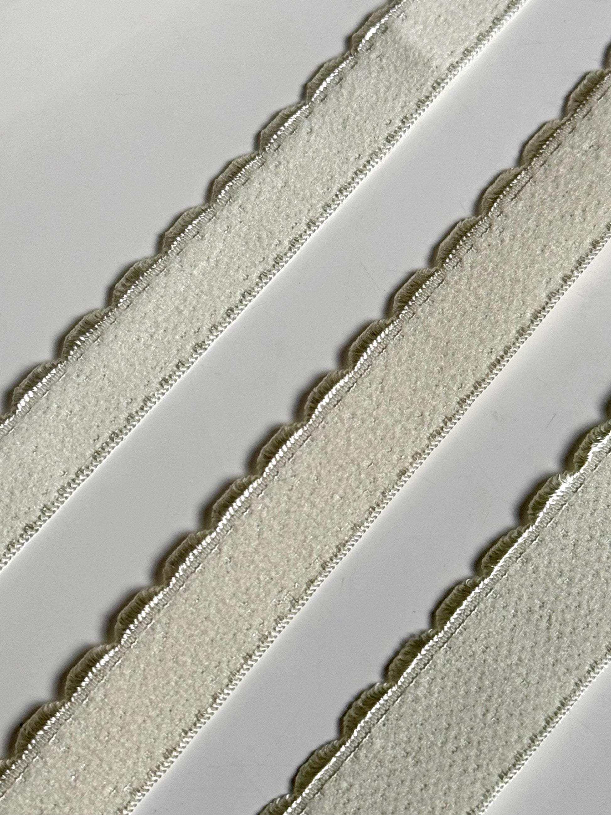 10/12/15mm Cream Scalloped Plush Elastic Picot Edge Plush Back Elastic for Bra Band Underband Underarm Bramaking Lingerie Knickers Crafts