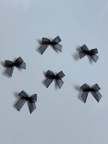 Organza Ribbon Bows Small Tiny Embellishment for Lingerie Bra Accessories Wedding Decoration Bridal Baby Clothes Dolls Cards Scrapbook