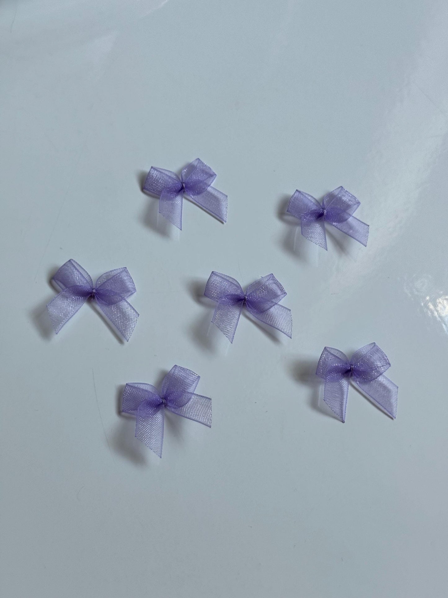 Organza Ribbon Bows Small Tiny Embellishment for Lingerie Bra Accessories Wedding Decoration Bridal Baby Clothes Dolls Cards Scrapbook