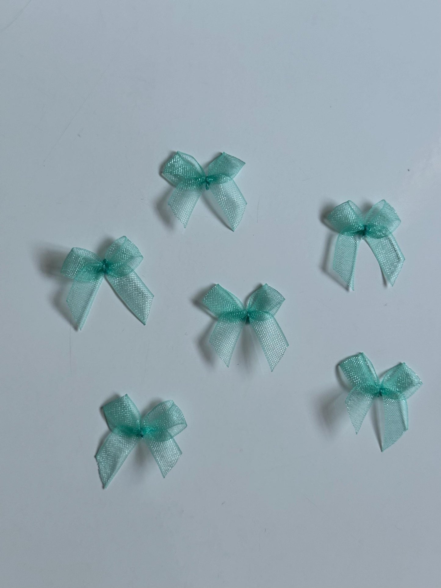 Organza Ribbon Bows Small Tiny Embellishment for Lingerie Bra Accessories Wedding Decoration Bridal Baby Clothes Dolls Cards Scrapbook